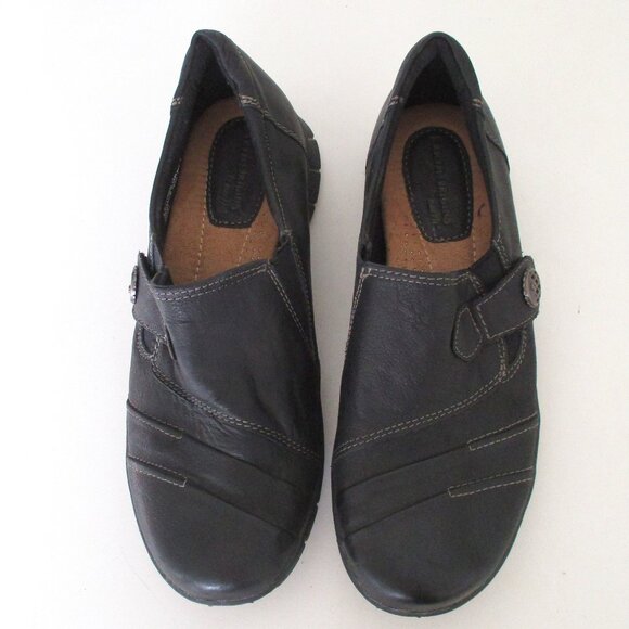 Earth Origins "Naya" Womens Black Leather Casual Flat Loafer NWOB - Size 8.5M - Picture 4 of 9